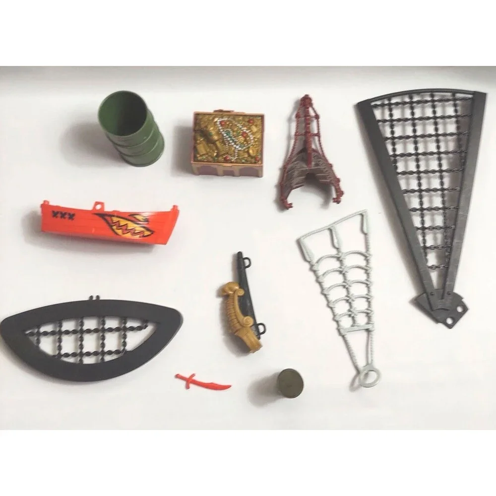 Fisher-Price Great Adventures Pirate Ship Accessories for Parts Repair 1994 Vtg